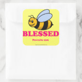 Spaß Christlich Quadratischer Aufkleber (Tasche)