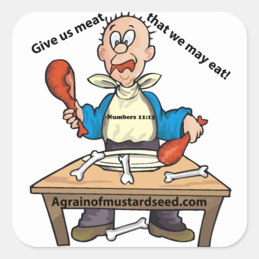 Spaß Christlich Quadratischer Aufkleber (Vorderseite)