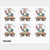 Spaß Christlich Quadratischer Aufkleber (Blatt)