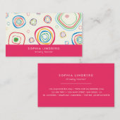 Spaß Circles Art Visitenkarte (Vorne/Hinten)
