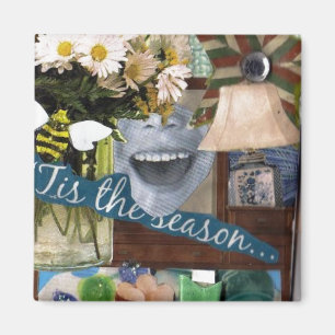 Spaß-Collagen-Magnet Magnet