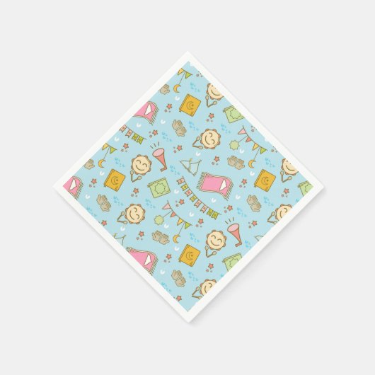 Spaß Colorful Ramadan & Eid Party Serviette (Ecke)