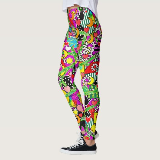 Spaß-Comic-bunte Leggings (Links)