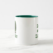 Spaß Cool als Gurken Zweifarbige Tasse (Mittel)