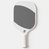 Spaß Cool-Chic Moderne Graue, helle, weiße Kurven Pickleball Schläger (Vorderseite)