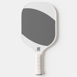Spaß Cool-Chic Moderne Graue, helle, weiße Kurven Pickleball Schläger
