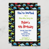 Spaß Cool Dinosaurier Geburtstagsparty Einladungen (Vorne/Hinten)