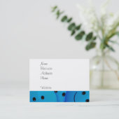 Spaß Cool Happy Blue Faces Visitenkarte (Stehend Vorderseite)