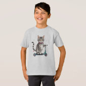 Spaß Cool Kick Scooter Tierischer Spaß T-Shirt (Vorne ganz)