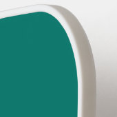 Spaß Cool Moderner, Aquamariner Pop Weiß Streifen Pickleball Schläger (Linke Seite)