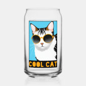 Spaß Coole Katze Dosenglas (Vorderseite)