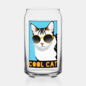 Spaß Coole Katze Dosenglas (Rückseite)