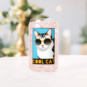 Spaß Coole Katze Dosenglas