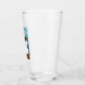 Spaß Coole Katze Glas (Links)