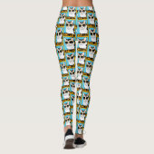 Spaß Coole Katze Leggings (Rückseite)