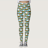 Spaß Coole Katze Leggings (Vorderseite)