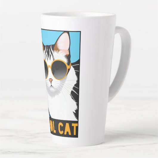 Spaß Coole Katze Milchtasse (Rechte Ecke)
