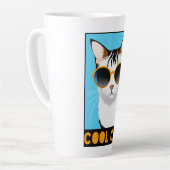 Spaß Coole Katze Milchtasse (Linke Ecke)