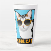 Spaß Coole Katze Milchtasse (Vorderseite)