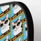 Spaß Coole Katze Pickleball Schläger (Linke Seite)