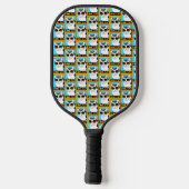 Spaß Coole Katze Pickleball Schläger (Rückseite)