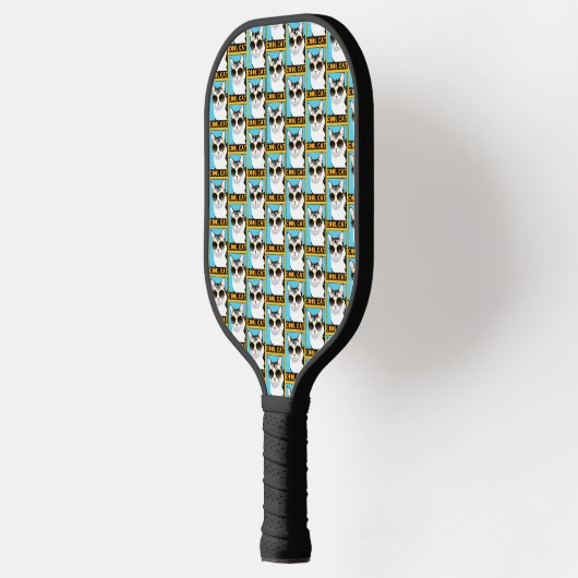 Spaß Coole Katze Pickleball Schläger (Links)