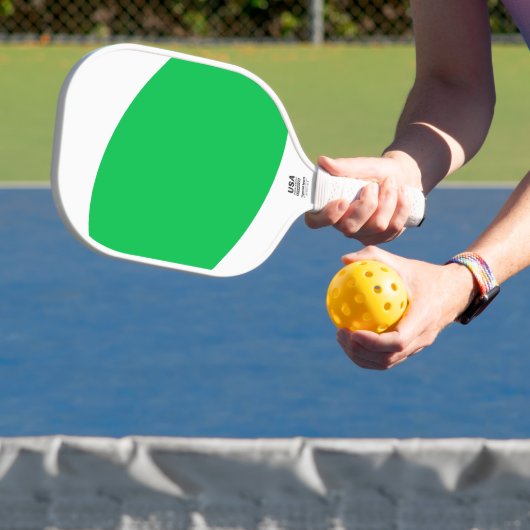 Spaß Coole, leuchtend grüne, lebendige Krümmungen Pickleball Schläger (InSitu)