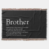 Spaß Cooler Bruder Moderne Schwarz und Weiß Decke (Vorderseite)