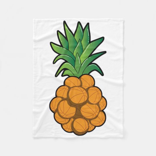 Spaß Cooles Ananas Design - Grafik - C Fleecedecke (Vorderseite)