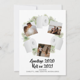 Spaß Corona Virus 2020 Neujahr 2021 Feiertagskarte