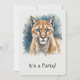 Spaß "Cougar" über dem Hügel zum Geburtstag einlad Einladung