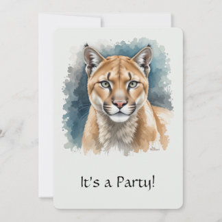 Spaß "Cougar" über dem Hügel zum Geburtstag einlad Einladung