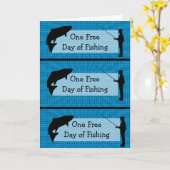 Spaß-Coupons für den Funny Fishing Karte (Gelbe Blume)