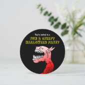 Spaß & Creepy Halloween-Party Einladung (Stehend Vorderseite)