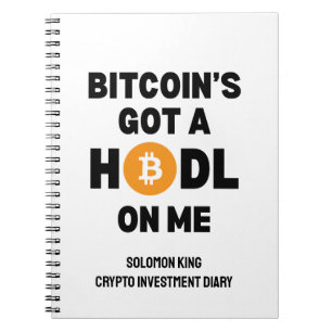 Spaß Crypto BITCOIN GOT EIN HODL AUF MICH Notizblock