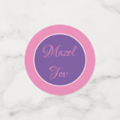 Spaß! Custom Bat Mitzvah Konfetti (Klein Vorderseite)