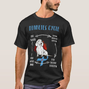 Spaß Dackel Diabetischer Lebenszyklus Diabetes Awa T-Shirt