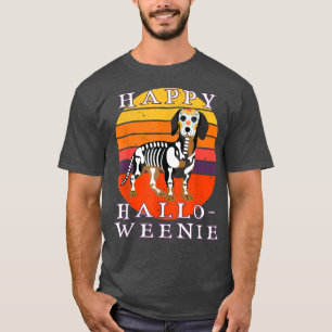 Spaß Dackel Halloween Würstchen Hund Happy Hallowe T-Shirt