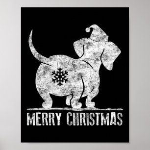 Spaß Dackel Ugly Christmas Weiner Dog Liebhaber Wo Poster