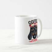 Spaß Dackel und Kaffee Kaffeetasse (VorderseiteRechts)
