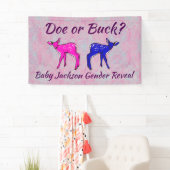 Spaß-"Damhirschkuh-oder Dollar-" Geschlecht decken Banner (Insitu)