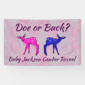 Spaß-"Damhirschkuh-oder Dollar-" Geschlecht decken Banner (Horizontal)