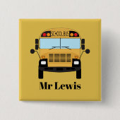 Spaß Danke, dass Sie den Schulbusfahrer schätzen Button (Vorderseite)