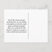 Spaß "DANKE SO VIEL!" + Herz Postkarte (Rückseite)