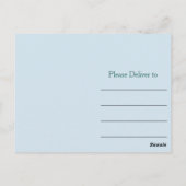 Spaß Danke Stripes Postkarte (Rückseite)