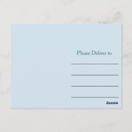 Spaß Danke Stripes Postkarte (Rückseite)