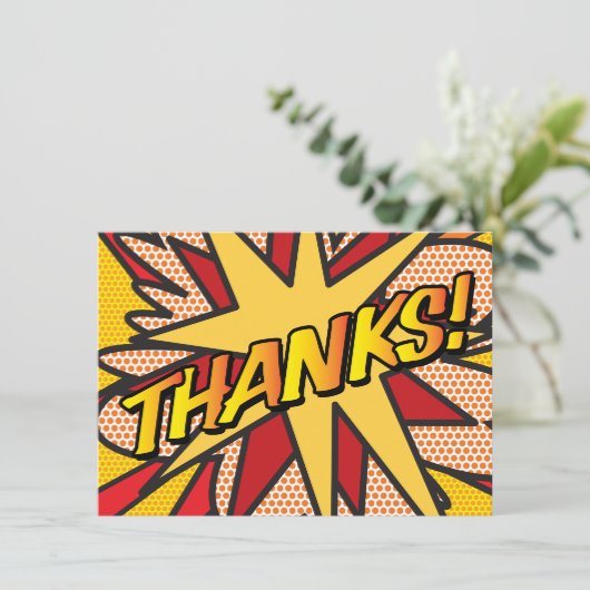 Spaß DANKE Typografie Moderne (Stehend Vorderseite)