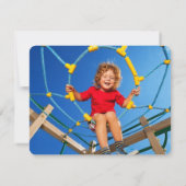 Spaß-danken Retro Groovy alien-KinderFoto Ihnen zu Dankeskarte (Rückseite)