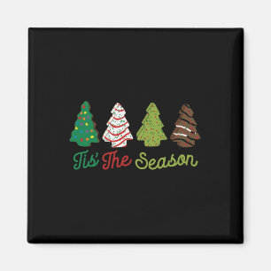 Spaß Das ist die Jahreszeit Weihnachtsbaumkuchen D Magnet