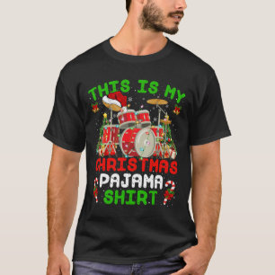 Spaß, das ist mein Weihnachts-Pajama-Trommel-Kit C T-Shirt